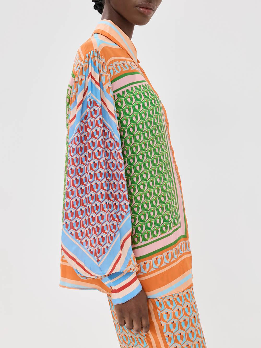 Josephine Tropical Look Colorful Unique Shirt
