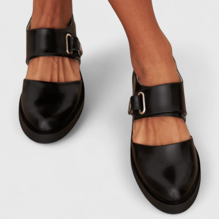 Isabelle brede schoenen met gespen