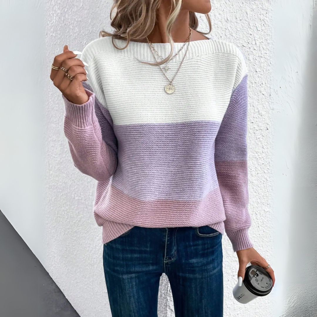 Clara Three-colour jumper