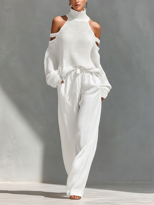 Freya Knit Fabric Cold-Shoulder