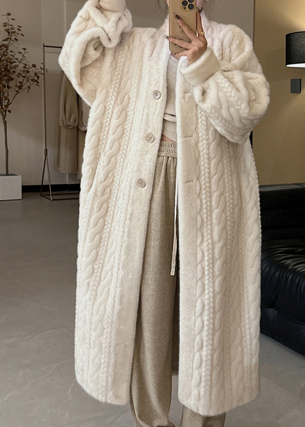 Eden Elegant Beige Long Coat