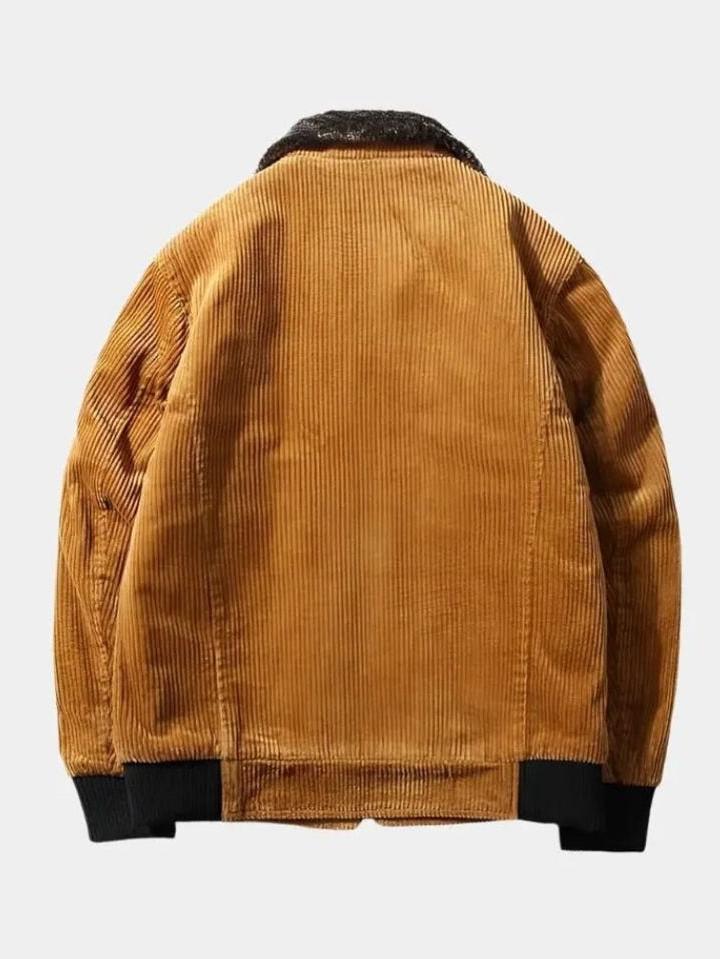 Rib Corduroy Thermal Jacket