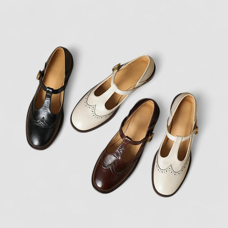 Margot Geperforeerde Slingback Sandalen