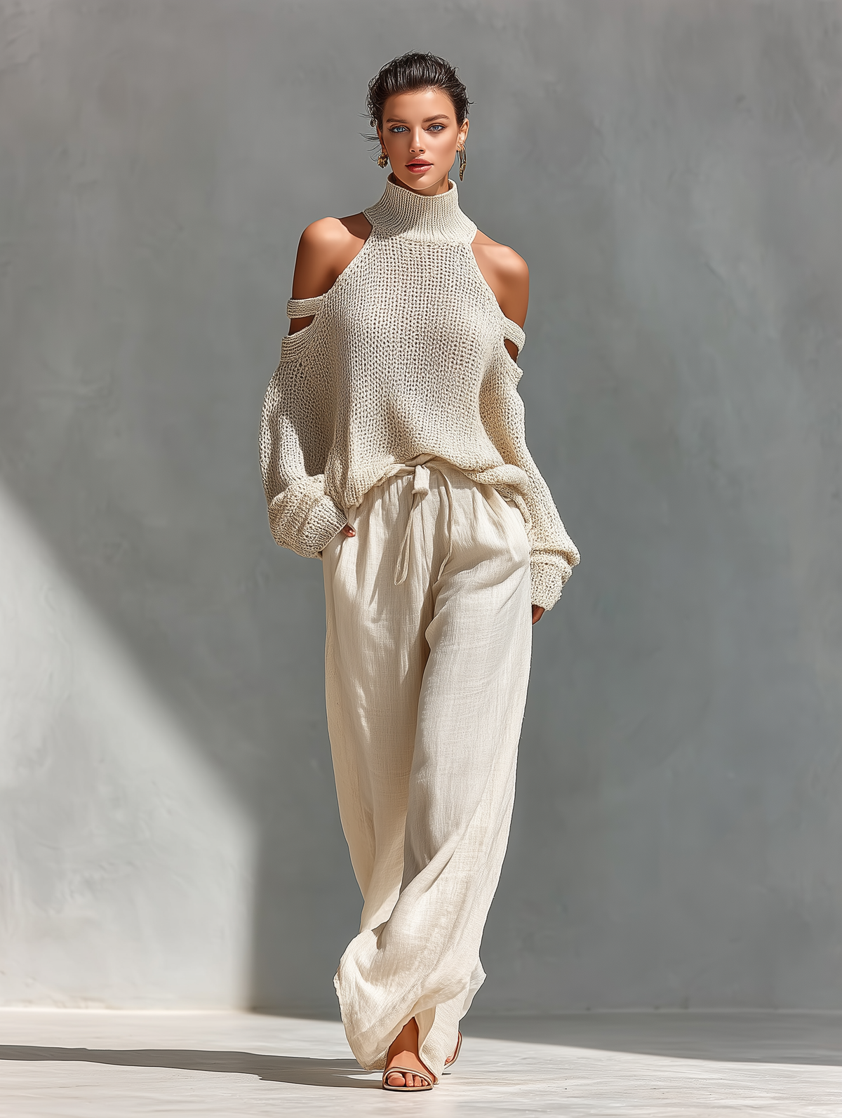 Freya Knit Fabric Cold-Shoulder