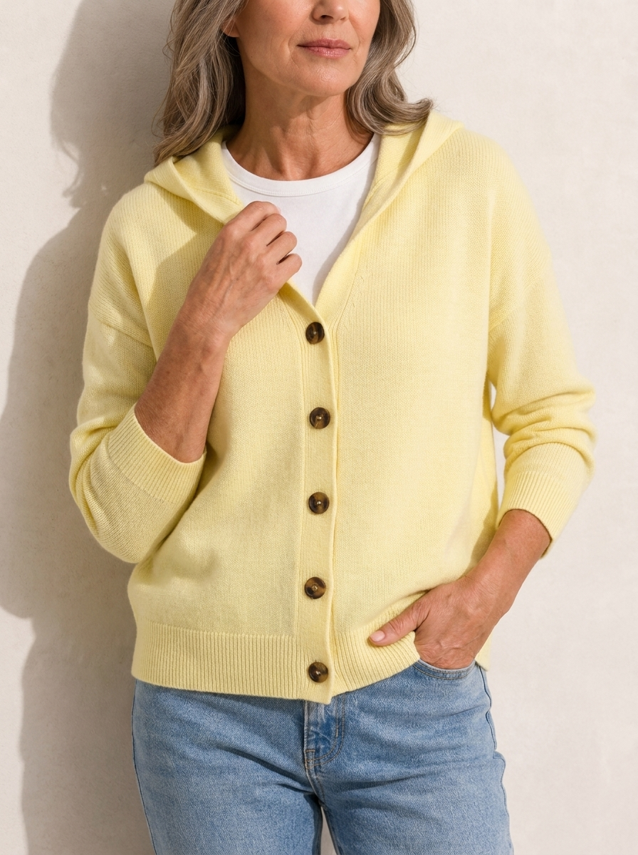 Olivia Effortless Comfort Soft Hooded Knit Cardigan