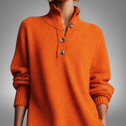 Kaia Wool Mix Knit Polo Dress
