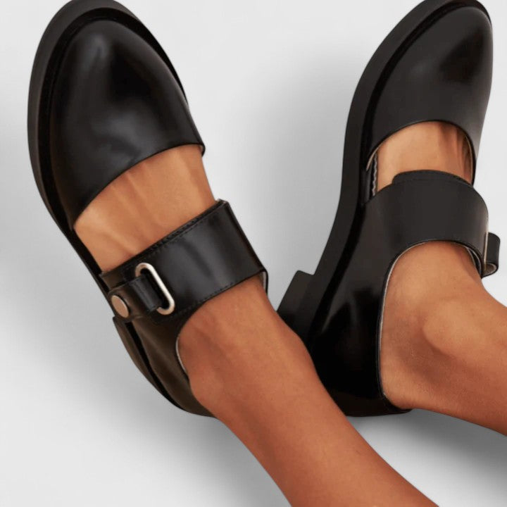 Isabelle brede schoenen met gespen
