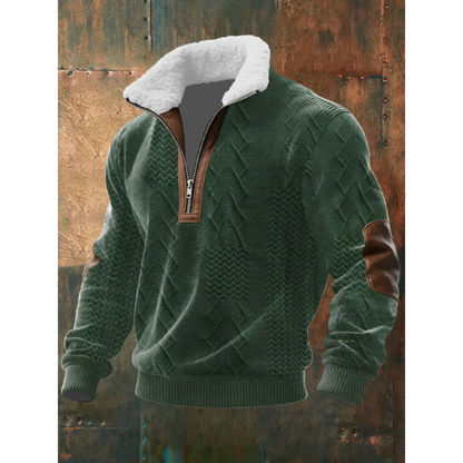 SILVORO High Neck Fleece Sweater