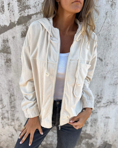 Danna jacket with hood and zip