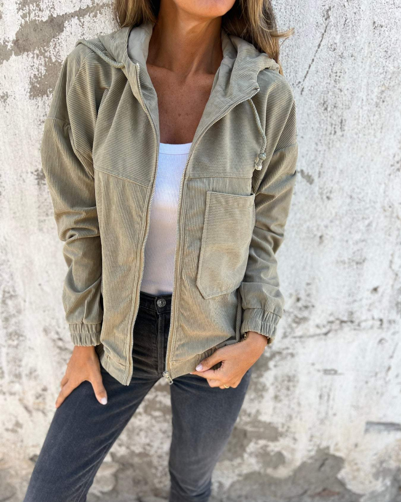 Danna jacket with hood and zip