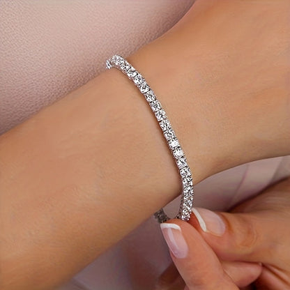 Tennisarmband met kristallen