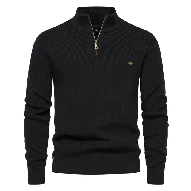 Steven Knitted Zip-Up Sweater