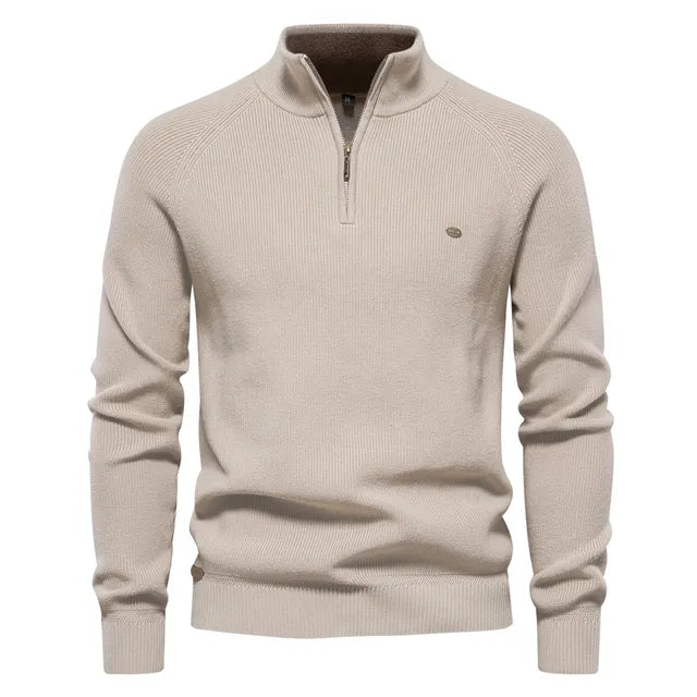 Steven Knitted Zip-Up Sweater