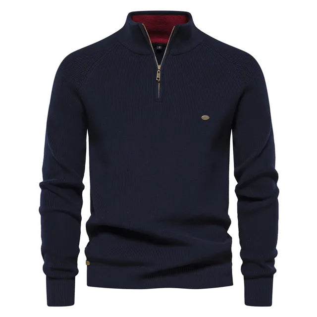 Steven Knitted Zip-Up Sweater