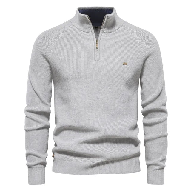 Steven Knitted Zip-Up Sweater