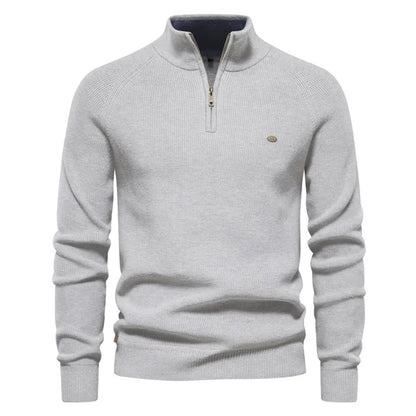 Steven Knitted Zip-Up Sweater