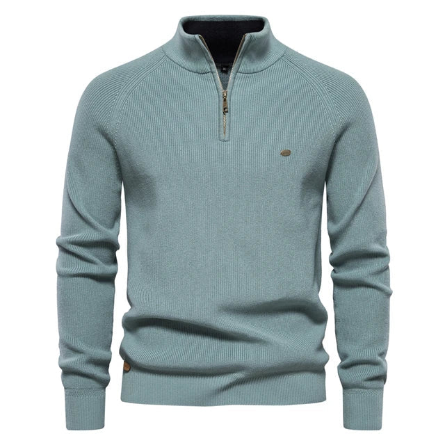 Steven Knitted Zip-Up Sweater