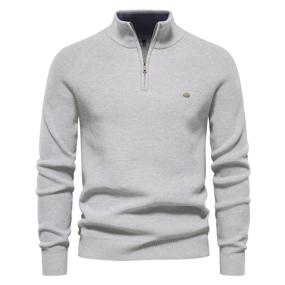 Steven Knitted Zip-Up Sweater