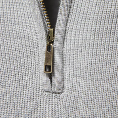 Steven Knitted Zip-Up Sweater