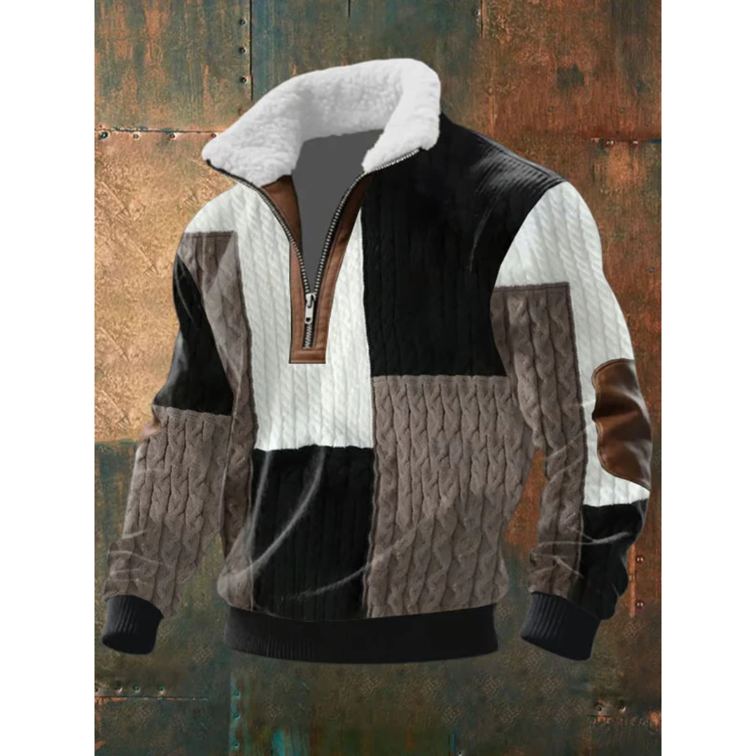 SILVORO High Neck Fleece Sweater