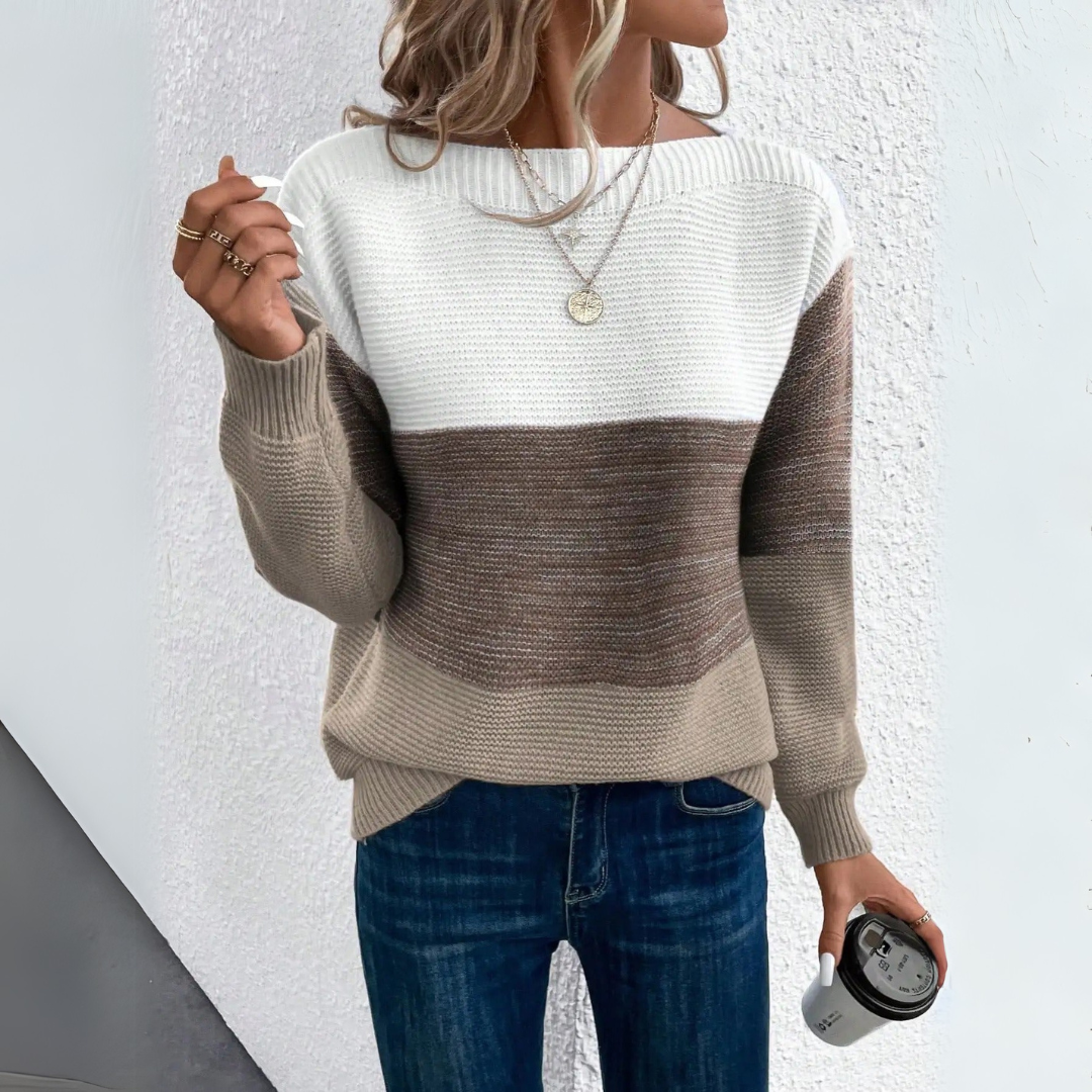 Clara Three-colour jumper