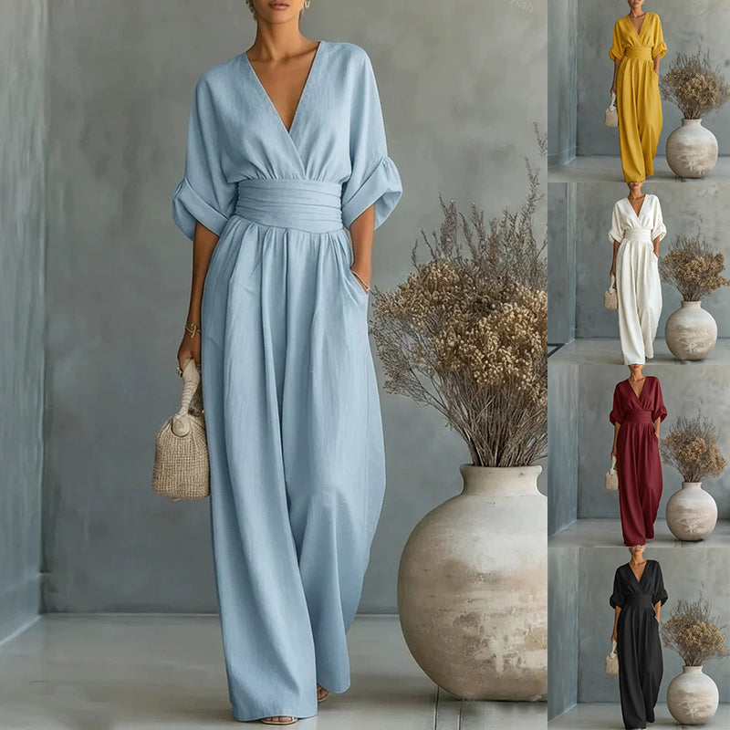 Cleo Relaxed Linen Jumpsuit