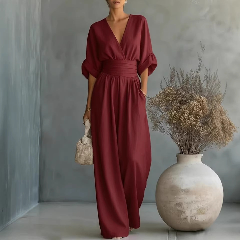 Cleo Relaxed Linen Jumpsuit