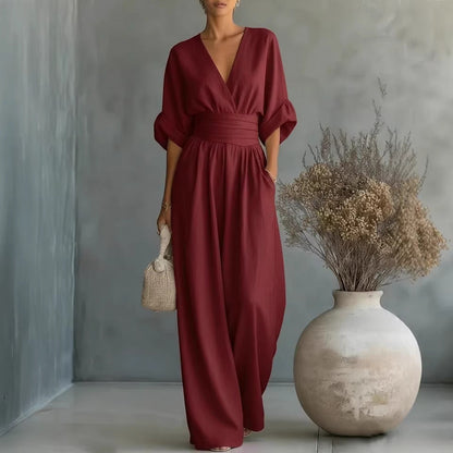 Cleo Relaxed Linen Jumpsuit
