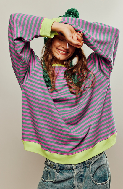 Mana Striped Oversized Jumper