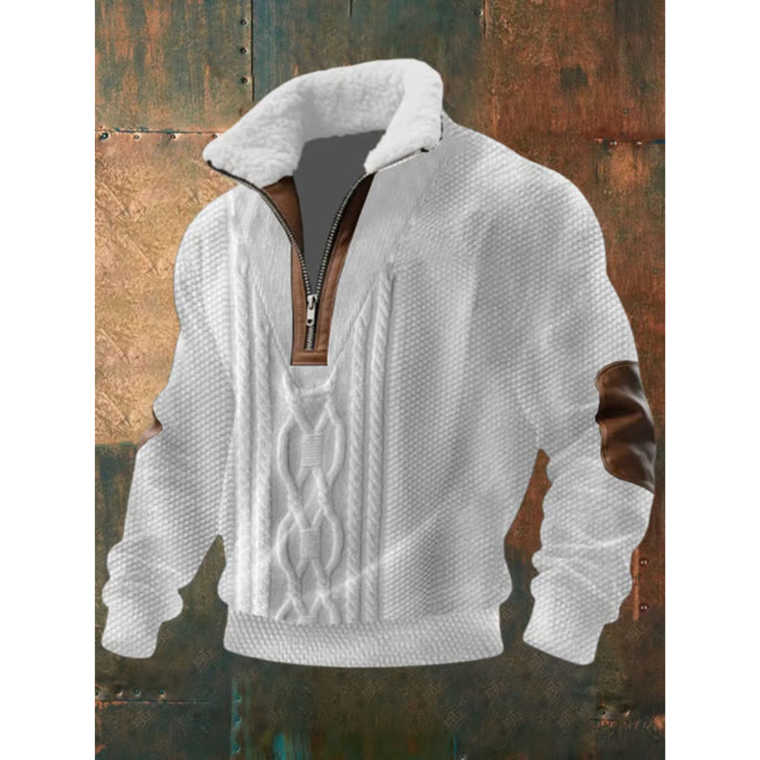 SILVORO High Neck Fleece Sweater