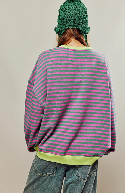 Mana Striped Oversized Jumper