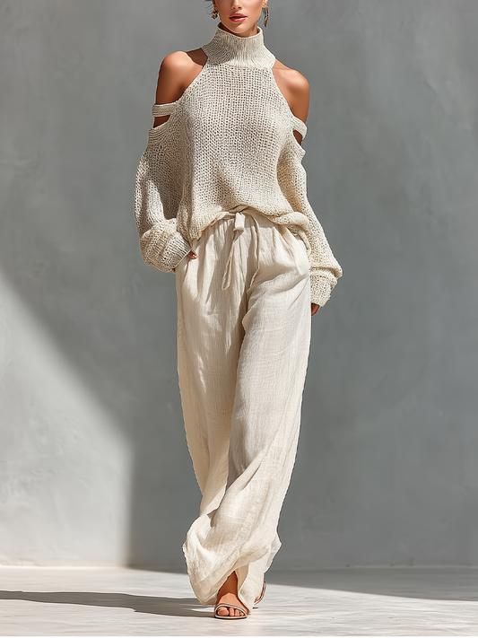 Freya Knit Fabric Cold-Shoulder