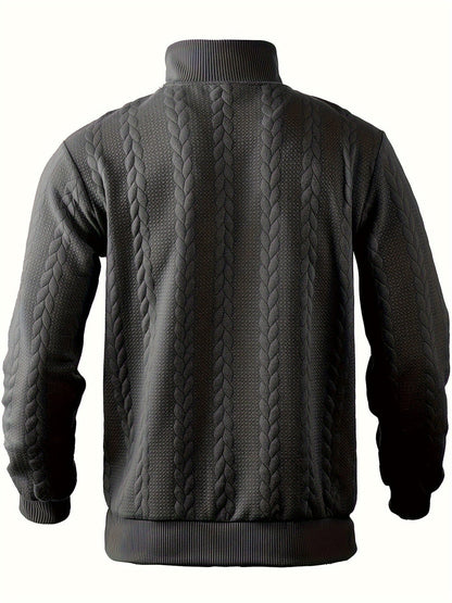 Benoît Vintage Zip-Up Sweater with Elegant Design