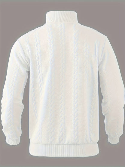 Benoît Vintage Zip-Up Sweater with Elegant Design