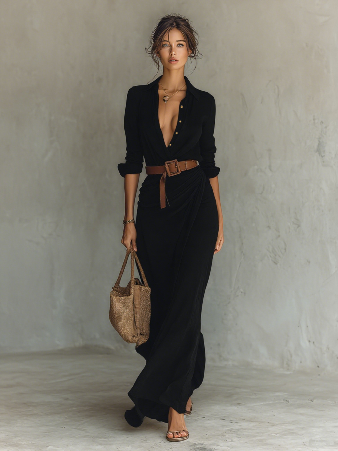 Victorie Lange Casual Jurk