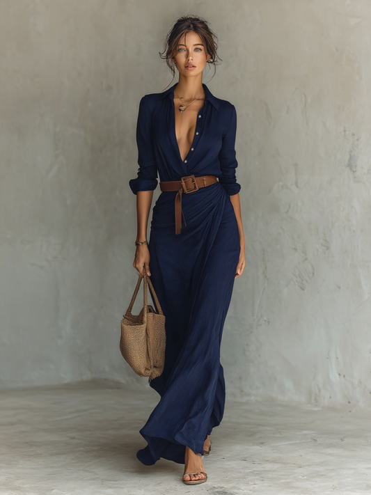 Victorie Lange Casual Jurk