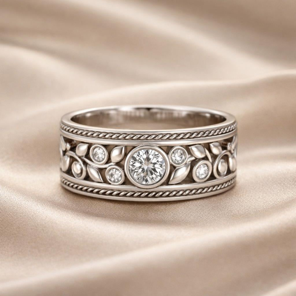 Elegante ring met zirkonia