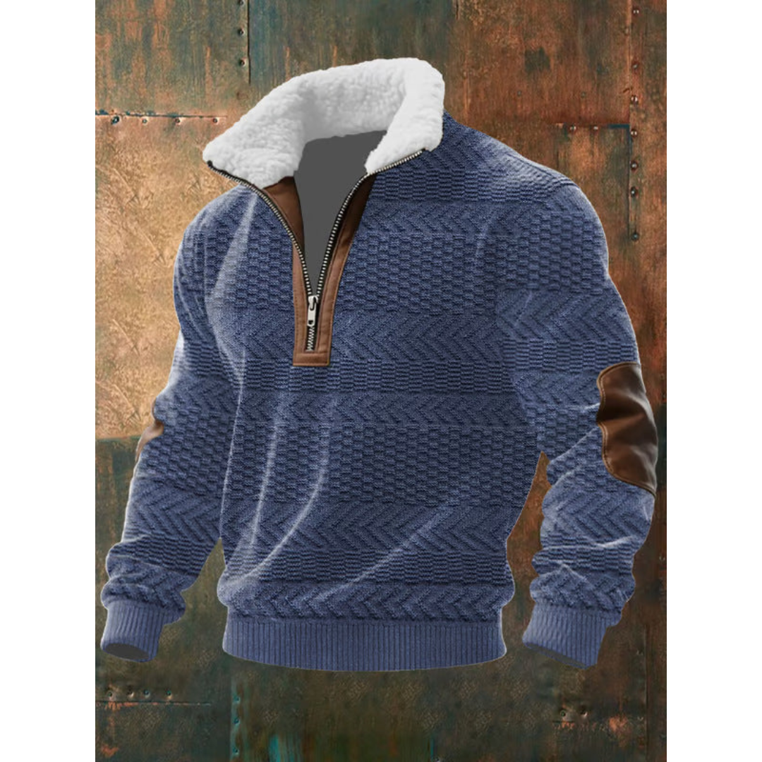 SILVORO High Neck Fleece Sweater