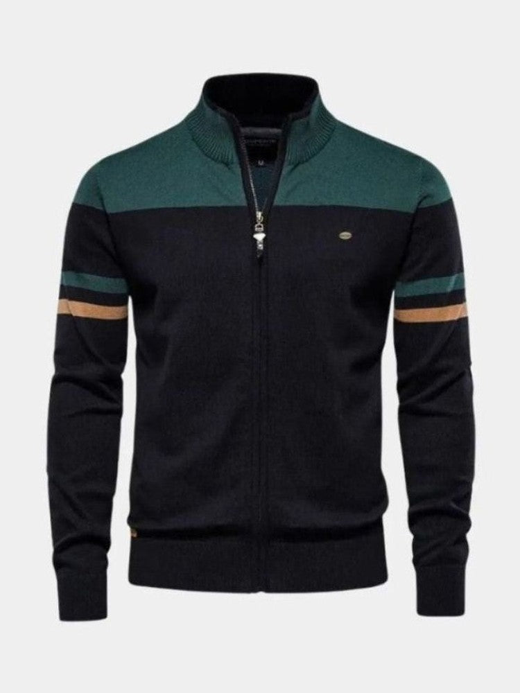 Anders Knitted Cardigan with Zipper Closure