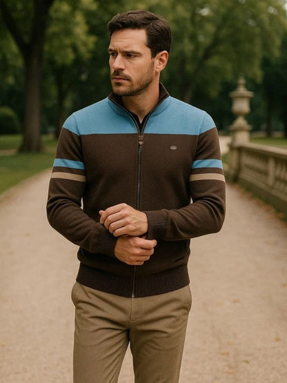 Anders Knitted Cardigan with Zipper Closure