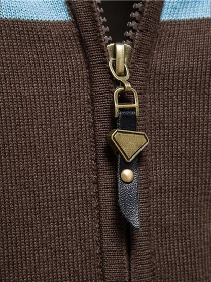 Anders Knitted Cardigan with Zipper Closure