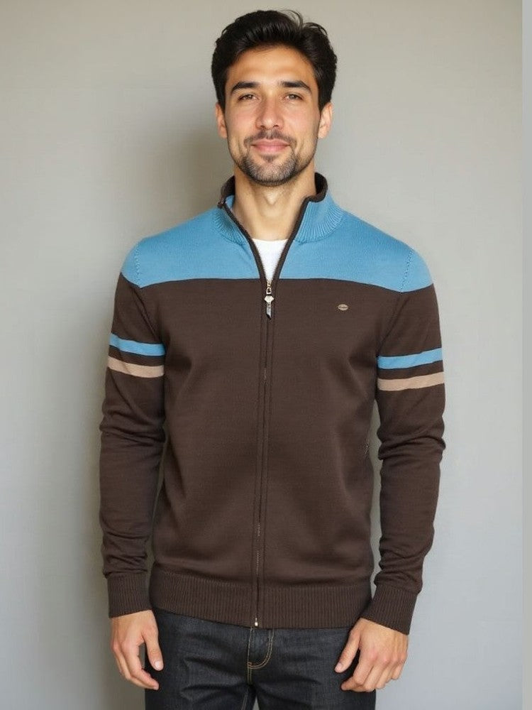 Anders Knitted Cardigan with Zipper Closure