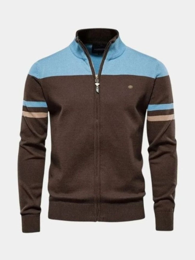 Anders Knitted Cardigan with Zipper Closure