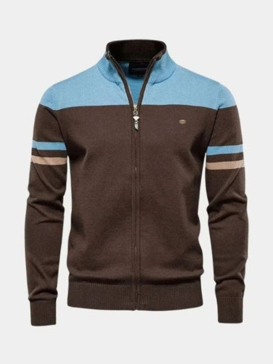 Anders Knitted Cardigan with Zipper Closure