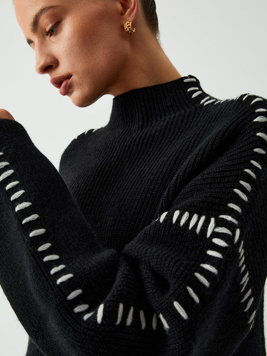 Alma Oversized turtleneck jumper