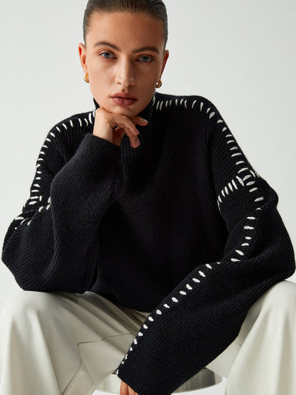 Alma Oversized turtleneck jumper