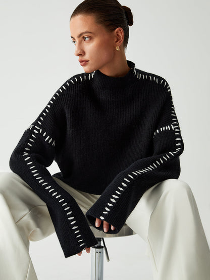Alma Oversized turtleneck jumper