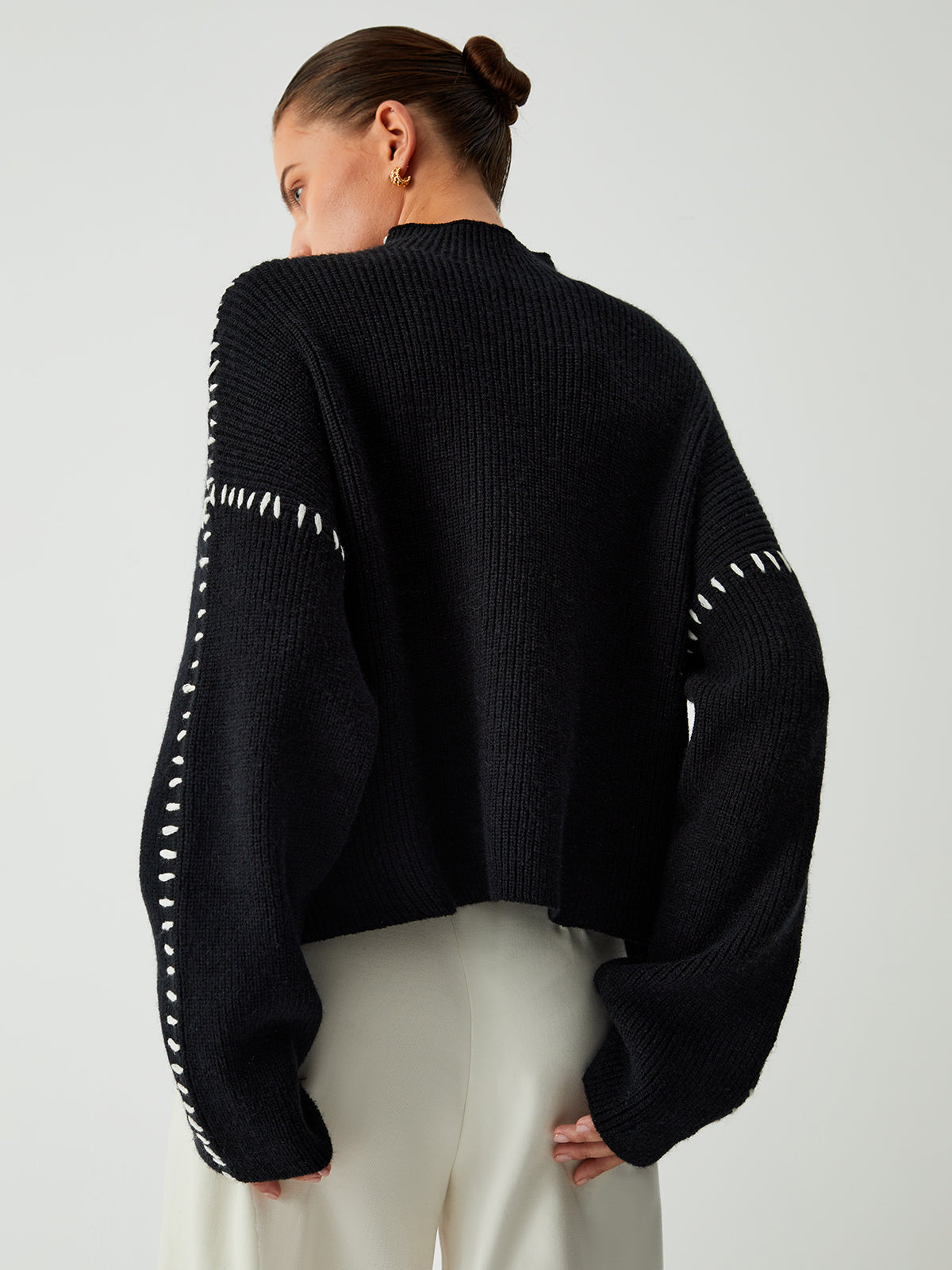 Alma Oversized turtleneck jumper
