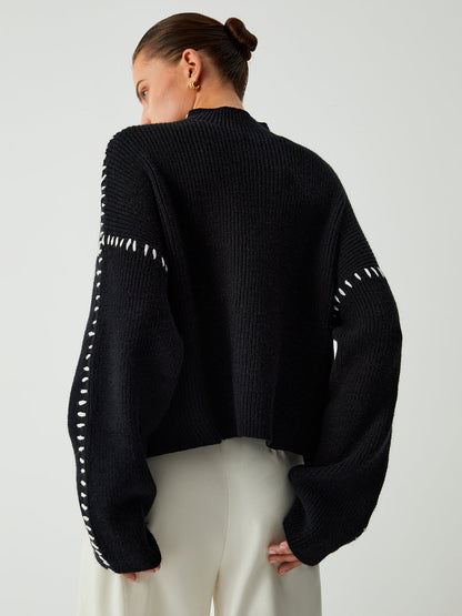 Alma Oversized turtleneck jumper