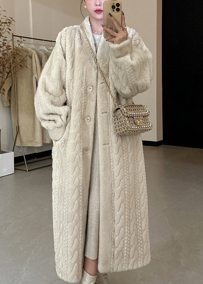 Eden Elegant Beige Long Coat